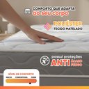 Ver imagem 6 de Colchão Solteiro Probel Espuma D33 88x188x14 Night Day a Vácuo Branco/Cinza