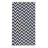 Tapete Para Sala e Quarto Antiderrapante Estampas Variadas:Chevron Preto 1,32 x 2,00 - 2