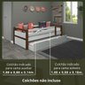 Bicama Solteiro Woodstore Madeira Maciça Reforçada com Cama Auxiliar - 3