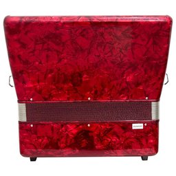 Acordeon 48 Baixos 34 Teclas Ta 4805 Vermelho Thommasi [f097] - 4
