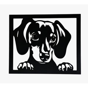 Cãozinho na Janela - Decoração:preto