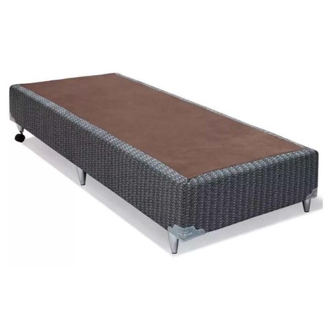 Cama Box Base Twin Ortobom Orthotel Luxo Gray 100x200x23