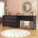 Ver imagem 1 de Penteadeira Infantil 231,5cm com 6 Gavetas Flex Multimóveis Mp4403 Preto