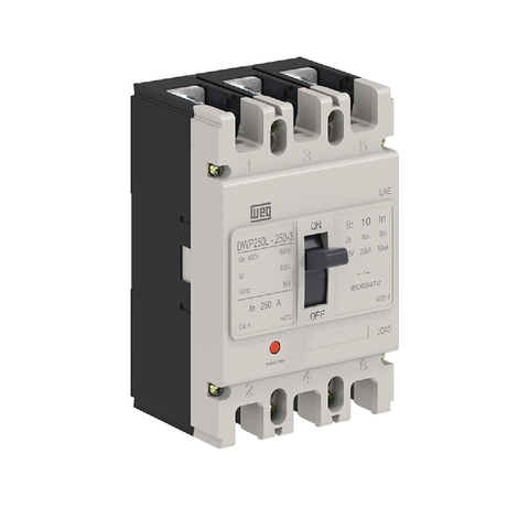 Disjuntor Caixa Moldada Dwp250 175a 3 Polos 20ka