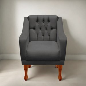 Poltrona Grécia Moderna Estofada em Sintetico – Conforto e Sofisticação para Sala, Quarto e Decoraçã