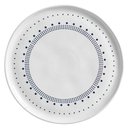Ver imagem 1 de Prato Raso de Cerâmica Porto Brasil 27,5cm Stoneware Branco e Azul Bio Astral Louça Artesanal
