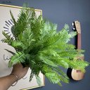 Ver imagem 4 de 12 Ramos Samambaia Planta Flor Artificial com 35 Folhas 40cm