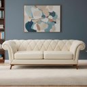 Ver imagem 5 de Sofá Royale 2 Lugares 150cm Off White Bouclé Estilo Clássico Sallar Home