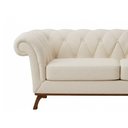 Ver imagem 6 de Sofá Royale 2 Lugares 150cm Off White Bouclé Estilo Clássico Sallar Home