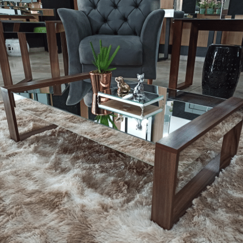 Mesa de Centro Espelhada Fênix MD Demoglass C100 X A30 X L60 - 3