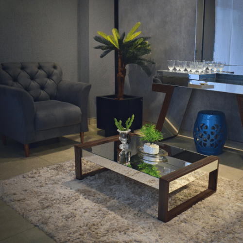 Mesa de Centro Espelhada Fênix MD Demoglass C100 X A30 X L60 - 6