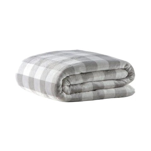 Cobertor Blanket Estampado Toque de Seda - Queen - Toffee