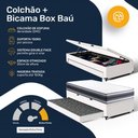 Ver imagem 5 de Cama Box Baú com Colchão de Espuma D45 Double Face Territory Hellen + Auxiliar Solteiro 88cm