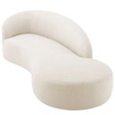 Ver imagem 7 de Divã Recamier Orgânico França 250cm Lado Direito Bouclé