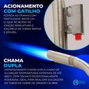 Ver mais imagens de Maçarico Cano Duplo com Mangueira e Acendedor Automático Hiatsu