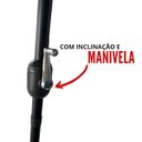 Ver imagem 4 de Ombrelone Base Central Articulado Redondo 2,7m Cinza Alumínio C/ Led Piscina Importway Iwobcal-270cz