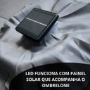 Ver imagem 6 de Ombrelone Base Central Articulado Redondo 2,7m Cinza Alumínio C/ Led Piscina Importway Iwobcal-270cz