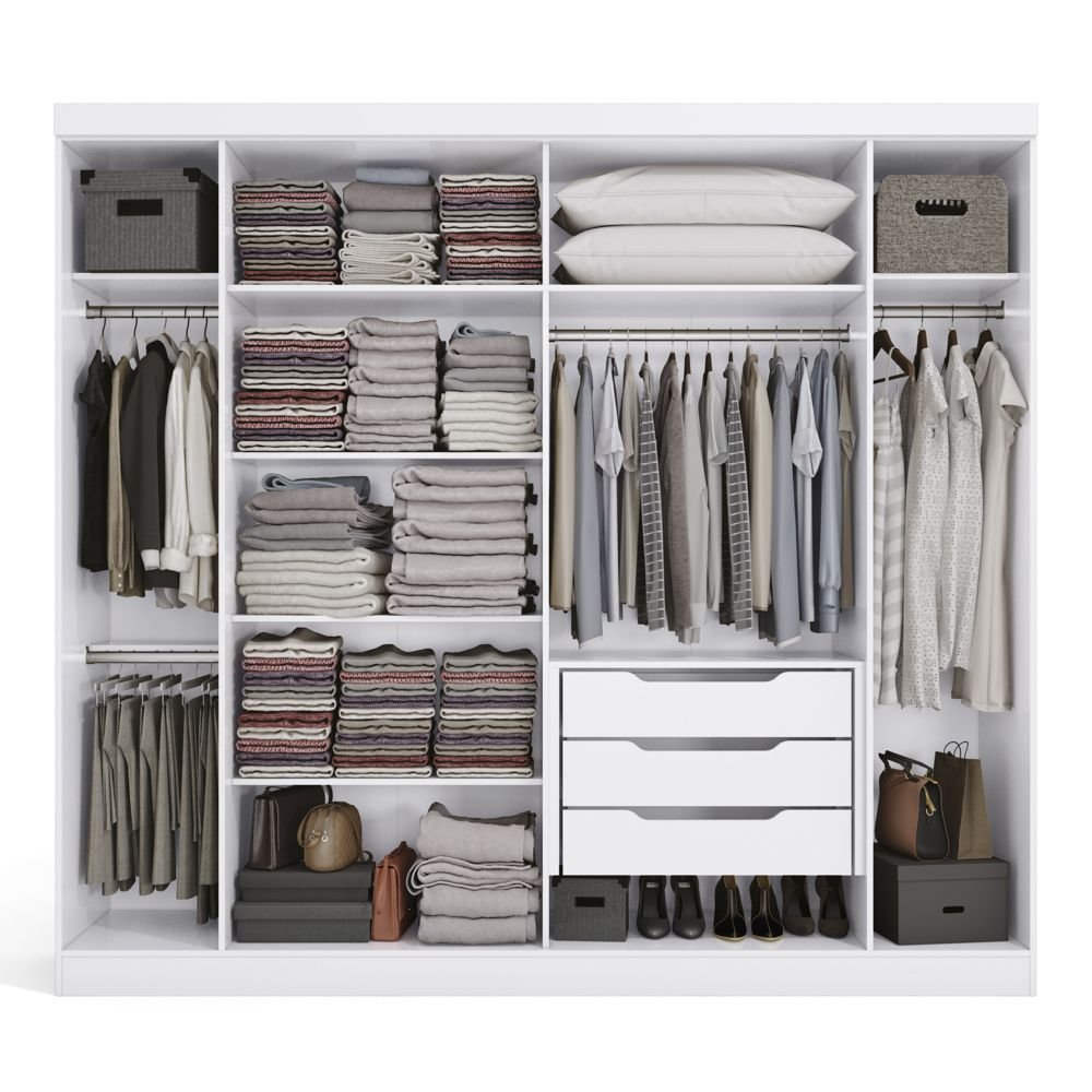 Guarda Roupa 240cm 06 portas e 03 gavetas M556 Kappesberg Móveis Kappesberg - 5