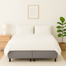 Cama Box Casal Bipartida 138x188cm Cinza – Base Reforçada - 3