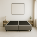 Ver imagem 2 de Cama Box Casal Bipartida 138x188cm Cinza – Base Reforçada