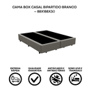 Ver imagem 4 de Cama Box Casal Bipartida 138x188cm Cinza – Base Reforçada