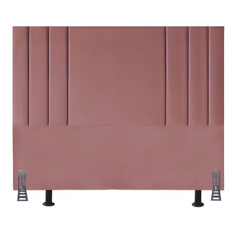 Cabeceira Casal 140 Cm Linho Frame Estofada Cama Box Moderna:rose