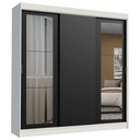 Ver imagem 5 de Guarda-roupa Casal Madesa Kansas 3 Portas de Correr com Espelhos 3 Gavetas
