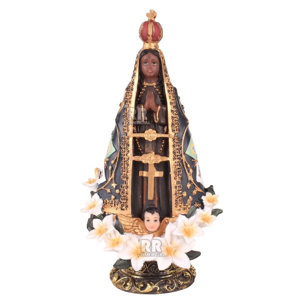 Imagem Nossa Senhora Aparecida em Resina 22 cm - 1