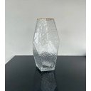 Ver imagem 1 de Vaso de Vidro C/borda Dourada Taj 13cm X 23,5cm