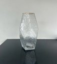 Ver imagem 1 de Vaso de Vidro C/borda Dourada Taj 13cm X 23,5cm