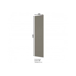 Módulo Cozinha Henn Connect Painel de Edição P/ Fechamento Lateral 220x49x205cm Off White-henn - 3
