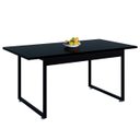 Ver imagem 2 de Mesa de Jantar para 6 Lugares 160x80 para Cozinha Sala de Jantar e Restaurante com Pés de Ferro