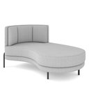 Ver imagem 1 de Sofá Chaise Longue Sala de Estar Living Lucca Direito D02 Bouclê Cinza B-56 - Lyam Decor