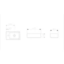 Ver imagem 3 de Cuba Apoio 44cmx25cm com Mesa Basic Curve1 Celite