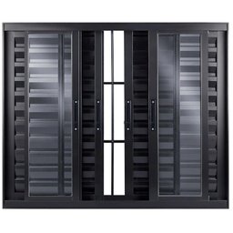 Veneziana de Aluminio 6 Folhas com Grade Linha Premium:1,20 X 1,20/preto - 1