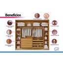Ver imagem 6 de Guarda Roupa Casal 2 Portas 4GAVS Samara Peroba/Offwh Europa