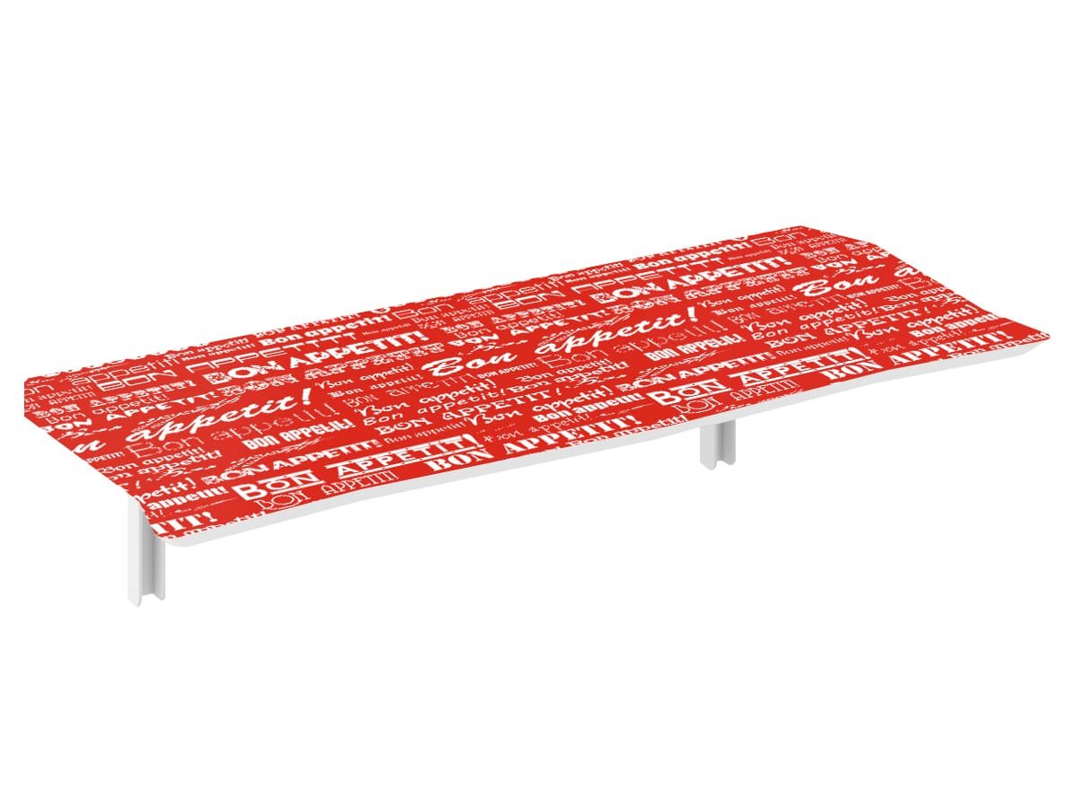 Mesa Dobrável 90 cm Linha Apetit com 2 Banquetas - Cor Vermelho - 2