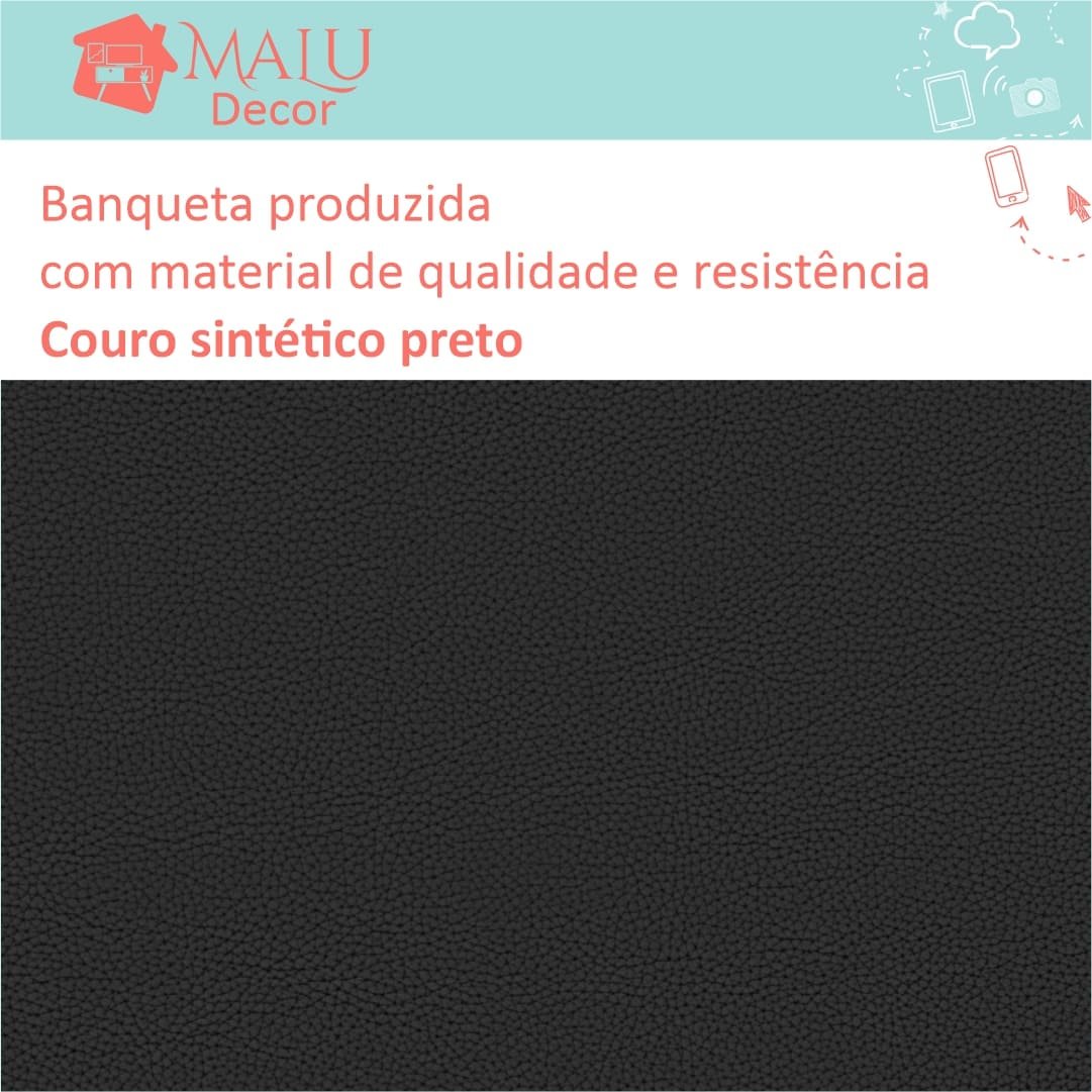 Mesa Dobrável 90 cm Linha Apetit com 2 Banquetas - Cor Vermelho - 5