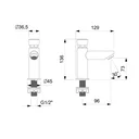 Ver imagem 3 de Torneira para Banheiro de Mesa Bica Baixa Fechamento Automático Ecopress Celite