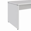 Ver imagem 3 de Escrivaninha Escritorio 150cm x 70cm Pe Painel MDF-MDP Cinza F5 Office