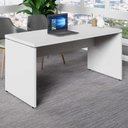 Ver imagem 7 de Escrivaninha Escritorio 150cm x 70cm Pe Painel MDF-MDP Cinza F5 Office
