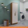 Armário Multiuso 2 Portas com Chave 100% Mdf Bordo Rio Doce Amendoa/offwhite - 5
