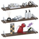 Ver imagem 1 de 3 Prateleiras de Madeira Estilo Industrial Suspensa Max60bm