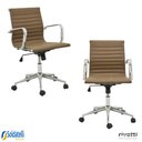 Ver imagem 1 de Kit 2 Cadeiras Office Sevilha Pu Baixa Várias Cores - Rivatti