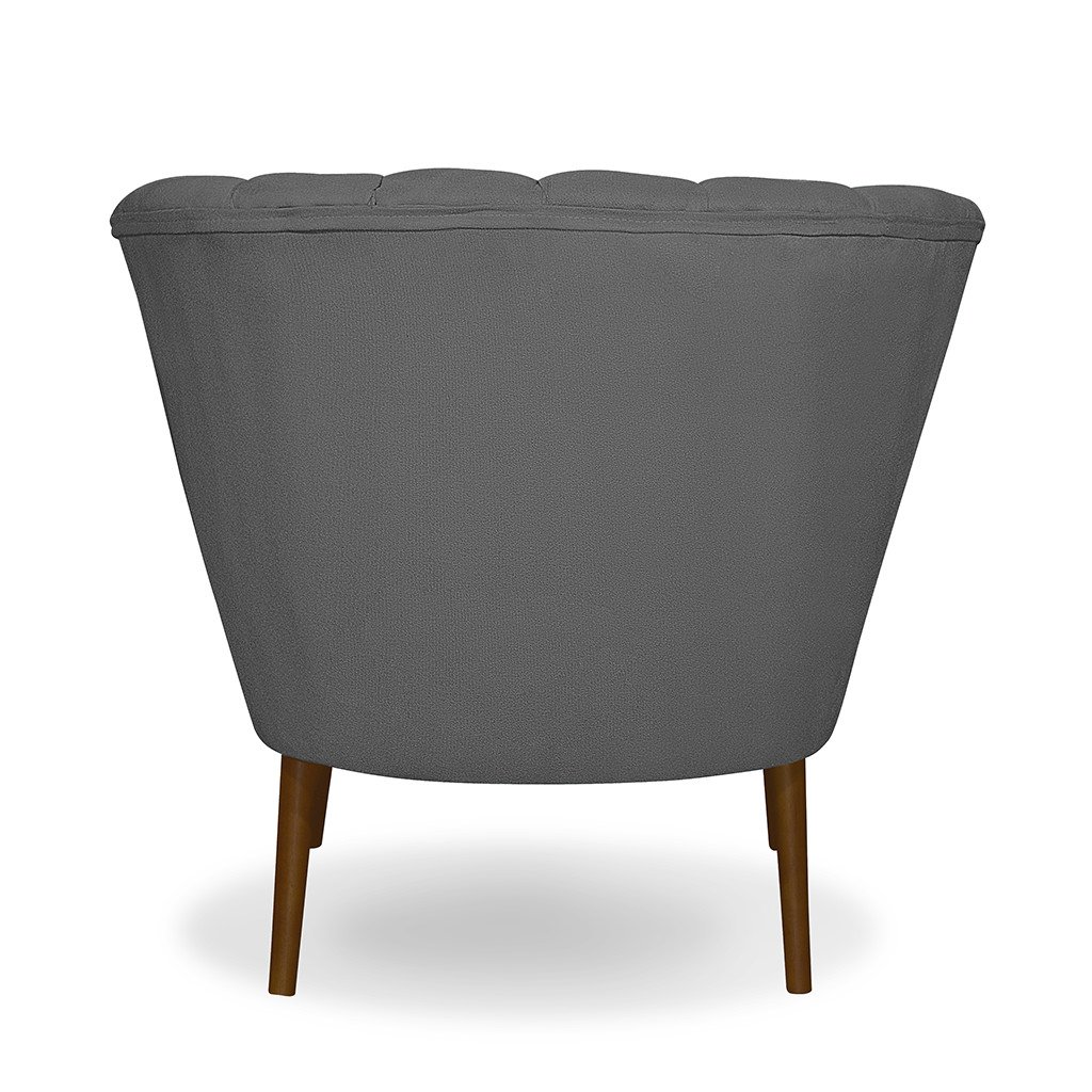Kit 02 Poltrona Pétala Flor Decorativa Suede - 6