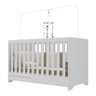 Berço 3 em 1 para Colchão 60x130cm Pipoca Multimóveis Bb0527 Branco - 1