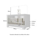 Ver imagem 7 de Berço 3 em 1 para Colchão 60x130cm Pipoca Multimóveis Bb0527 Branco