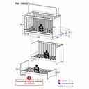 Ver imagem 4 de Berço 3 em 1 para Colchão 60x130cm Pipoca Multimóveis Bb0527 Branco