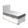 Cama Box Baú + Cabeceira Cassis e Colchão Solteiro Ortobom Light D23 88cm - 1