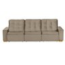 Sofá Modular 6 Lugares Retrátil E Reclinável 3.05M Bege - 5